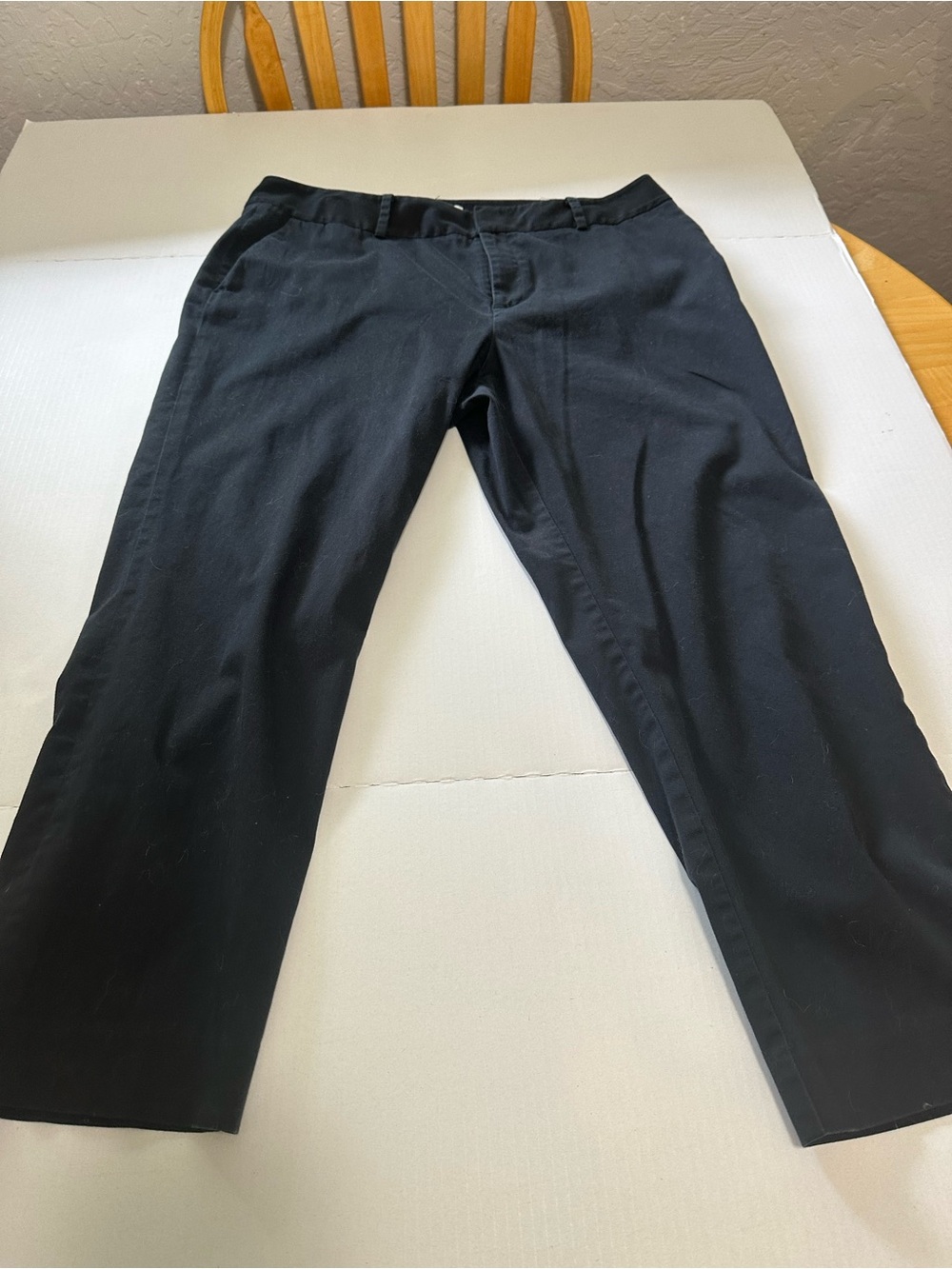 Women’s Black Dress Capris- Coldwater Creek Classic Straight Fit-Size 14